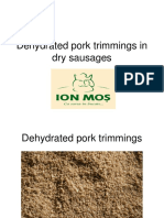 Dehydrated Pork Trimmings in Dry Sausage