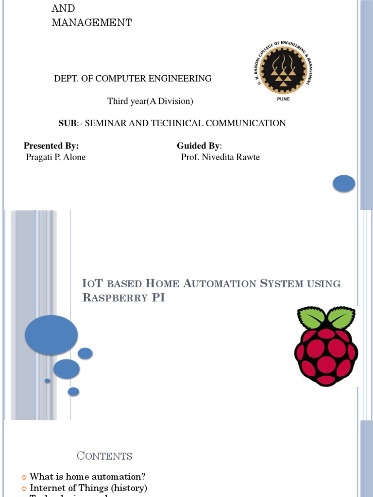 IoT Home Automation with Raspberry Pi | PDF | Internet Of Things | Hvac