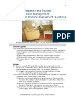 Hotel Management Science Problems PDF