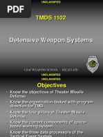 TMDS 1102: Defensive Weapon Systems