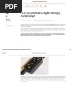 USB Soundcard to Digital Storage Oscilloscope