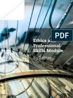 Ethics and Professional Skills Module: Syllabus