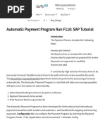 Automatic Payment Program Run F110 - SAP Tutorial