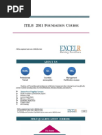 ITIL® 2011 F C: Oundation Ourse