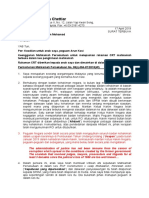 Surat Bapa Peguam Arun Kasi Kepada PM - 17-04-2019 - Dalam Kes Penghinaan Mahkamah (Malay Trans)