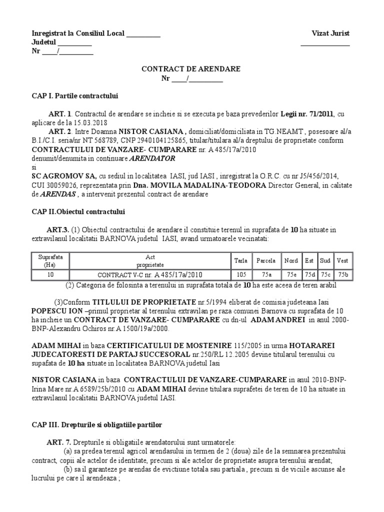 Contract MADA | PDF