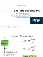 Lecture 03 Translational Mechanical Systems