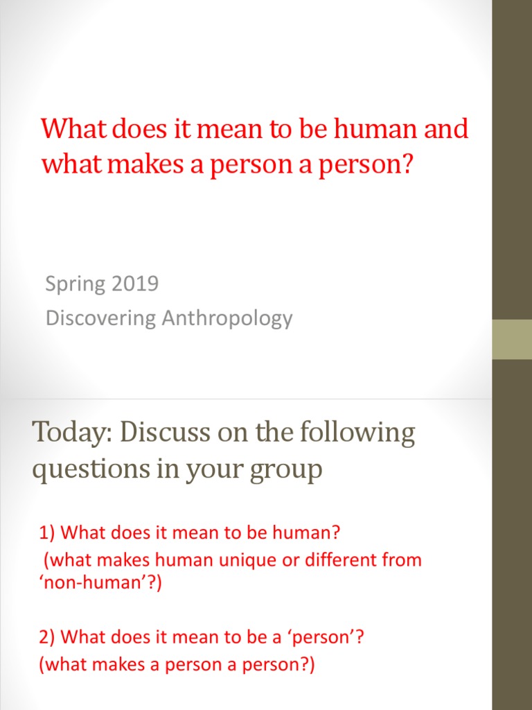 Exploring Human Identity and Personhood | PDF | Human | Artificial ...