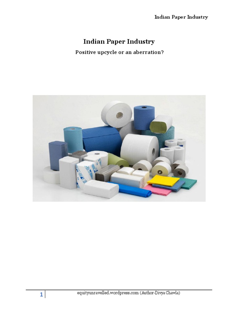Paper Industry PDF PDF Dumping (Pricing Policy) Paper