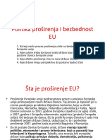 Politika Proširenja I Bezbednost EU