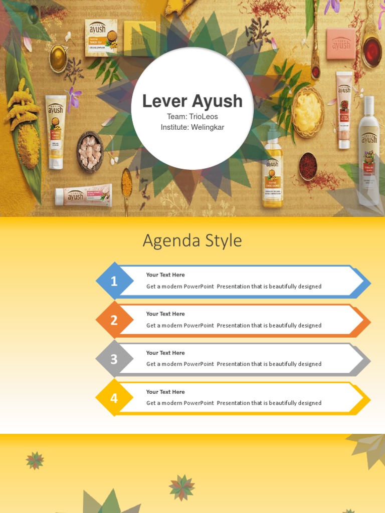 Abstract Leaves PowerPoint Template PDF Office Suites Proprietary