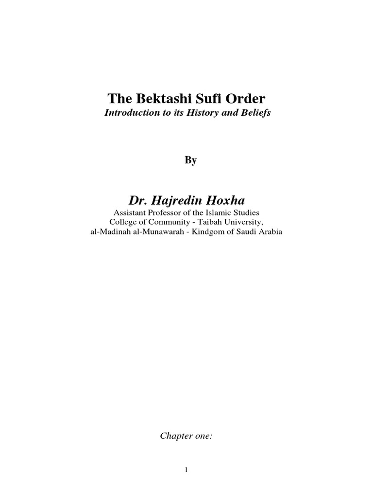 The Bektashi Sufi Order Pdf Qur An Islam