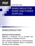 Semiconductor, Diode and Power Supplies: Chapter Two