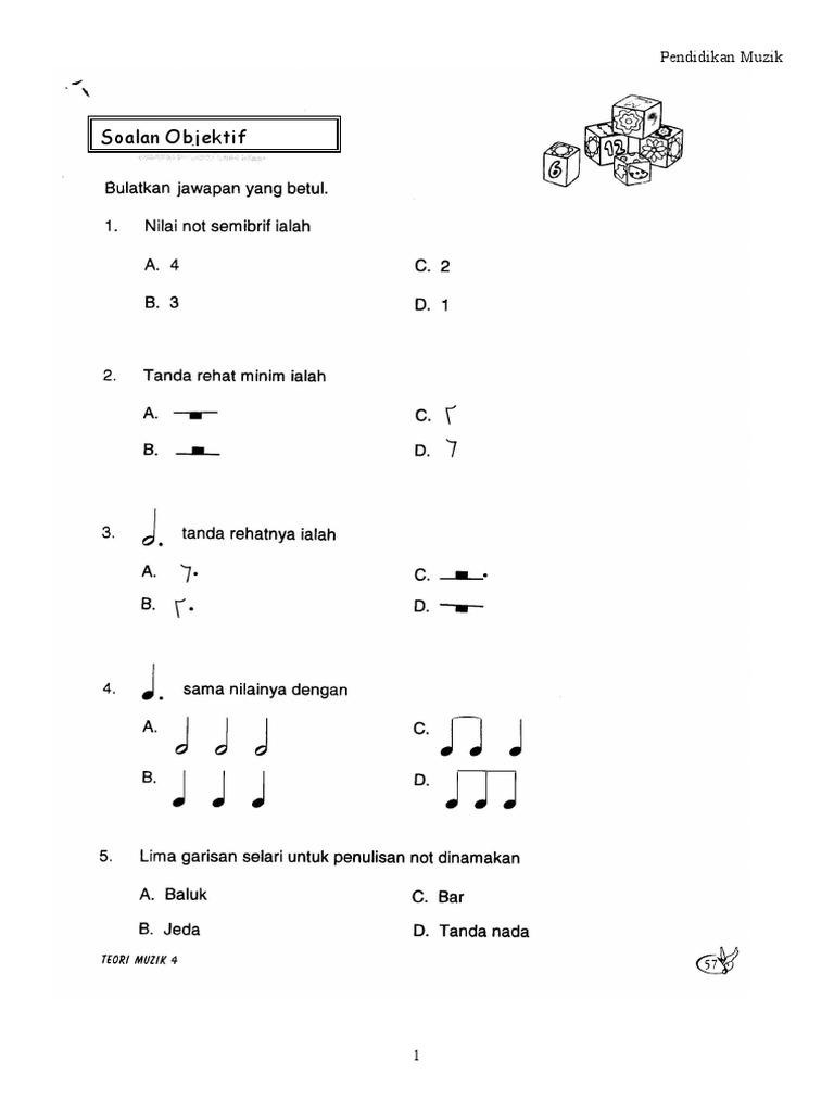 Soalan Muzik Tahun 4 Pdf