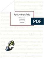 Poetry Portfolio: Mr. Boardman