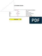 Aashto Flexible Pavement Design: W18 R % So MR Psi Pi PT