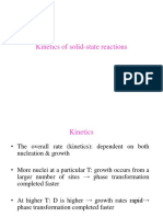 Kinetics of Solid-State Reactions