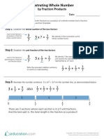 Illustrating Whole Number by Fraction Products