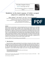 Simulation On The Shock Response of Vehicle Occupant