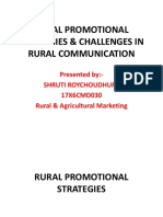 Rural Promotional Strategies & Challenges in Rural Communication