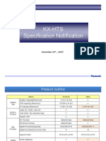 KX-HTS Product Specification (R1.2) Final - Version