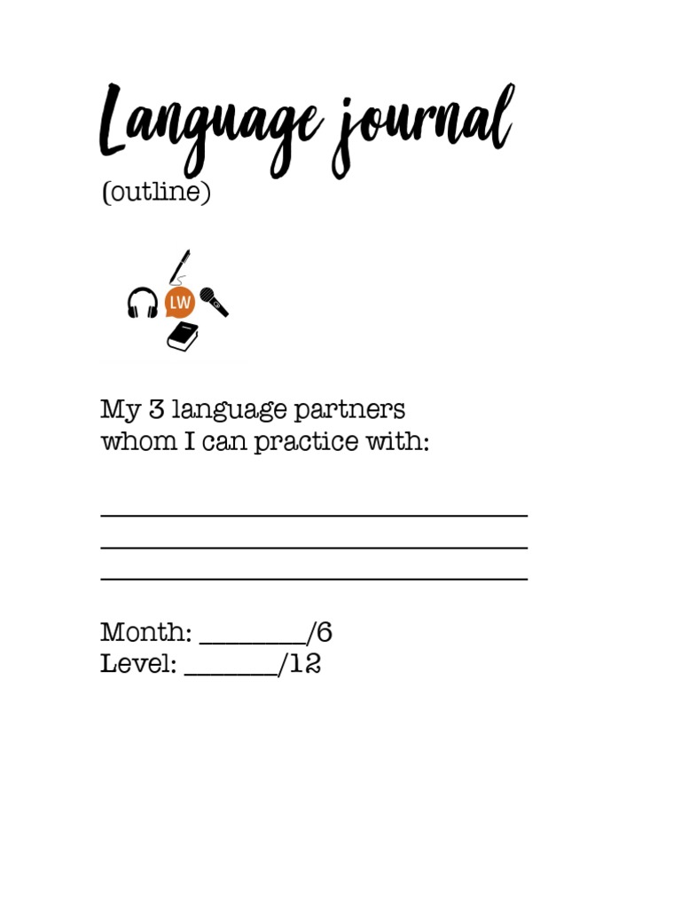 Language Learning Journal Template | PDF