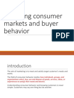 Analyzing Consumer Markets and Buyer Behavior