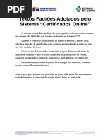 Modelo Textos Certificado