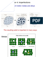 Chapter 4: Imperfections: Solidification of Molten Metals and Alloys