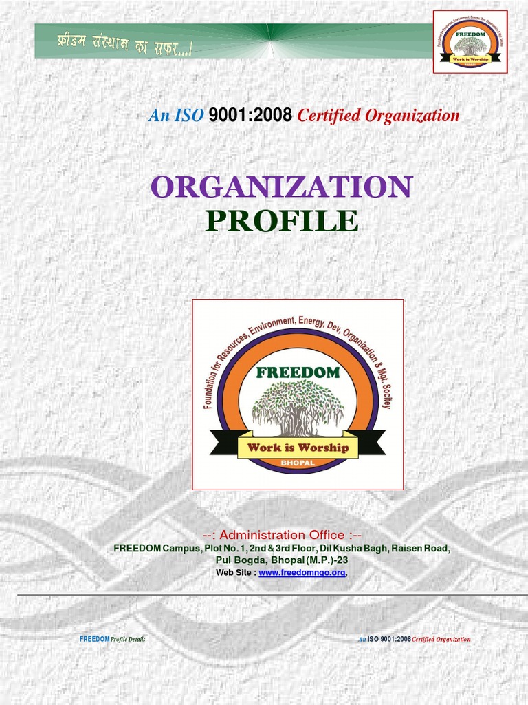 FREEDOM NGO Profile PDF | PDF | Empowerment | Sustainability