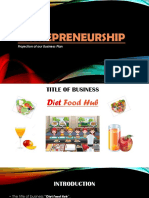 Entraprenership (Diet Food Hub)
