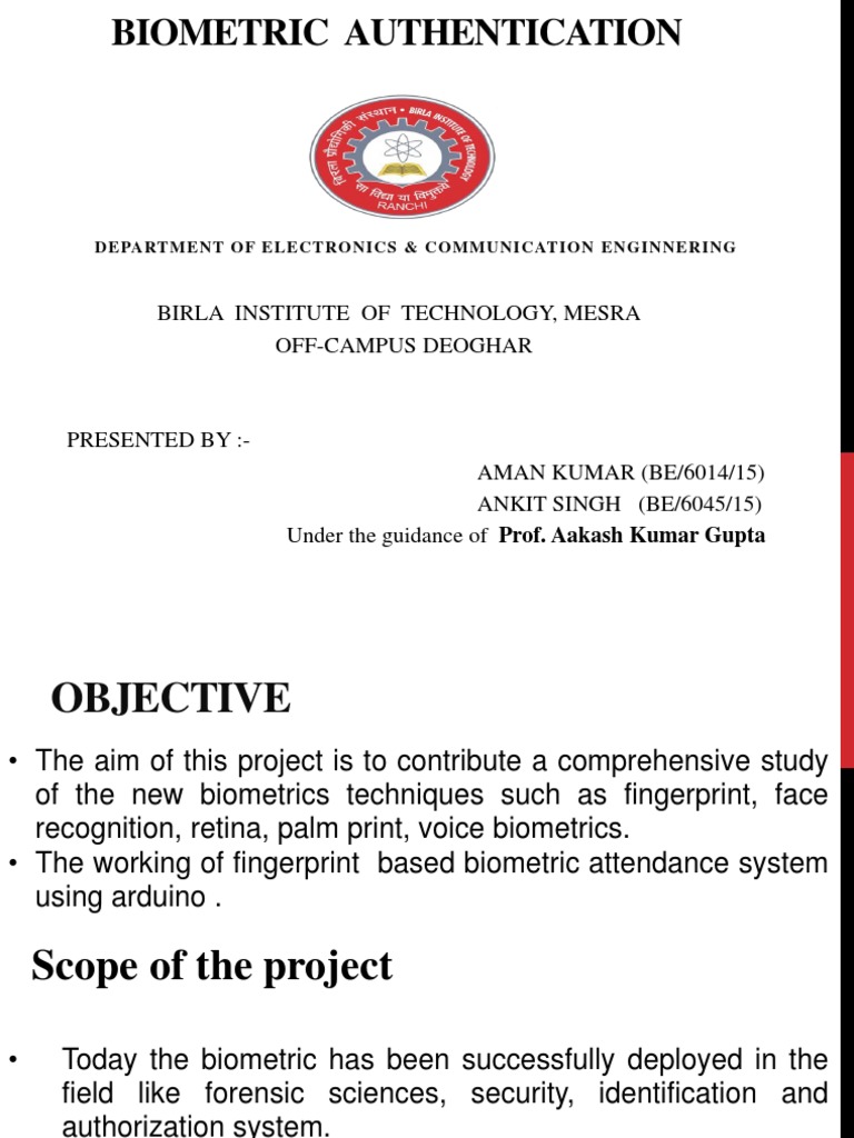 Fingerprint Biometric Authentication Study | PDF | Biometrics | Fingerprint