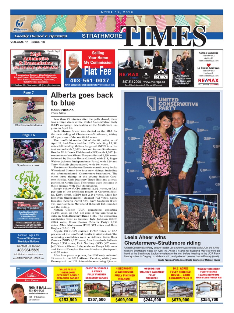 April 19, 2019 Strathmore Times | PDF