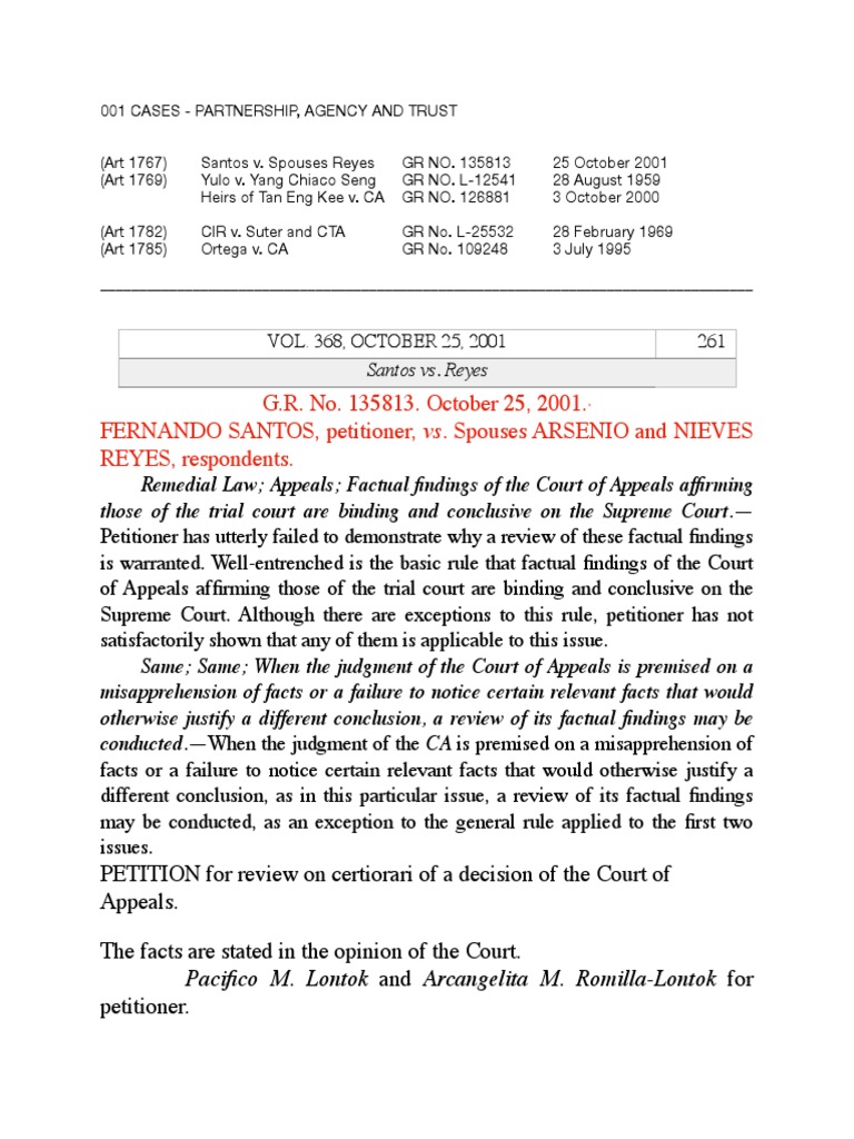 Partnership Law Cases PDF Partnership Judgment (Law)