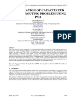 Optimization of Capacitated Vehicle Routing Problem Using Pso