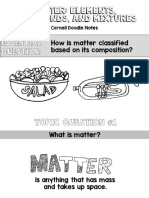 Elements Compounds Mixtures Matter Cornell Doodle Notes Powerpoint Presentation