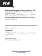 Performance-Based Health Monitoring, Diagnostics and Prognostics For Condition-Based Maintenance of Gas Turbines: A Review