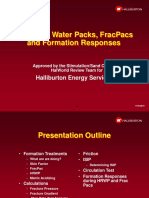 High-Rate Water Packs, Fracpacs and Formation Responses: Halliburton Energy Services
