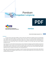 Panduan E-Pengadaan Langsung (Penyedia) Lengkap