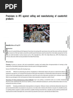 Provisions in IPC Against Selling and Manufacturing of Counterfeit Products - Brands & Fakes - Part 92