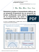 Trayectoria de Un Proyectil en Excel – Trucos y Cursos de Excel