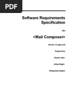 Software Requirements Specification: Version 1.0 Approved