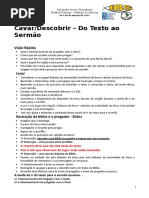 Cavar Descobrir Do Texto Ao Sermão