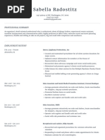 Sabella Radostitz Resume