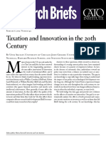 Taxation and Innovation in The 20th Century