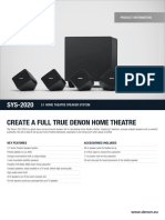 Denon SYS-2020 EN01 PDF