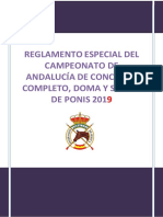 Rgto Especial Cto Andalucia Cce Doma y Saltos de Ponis 2019