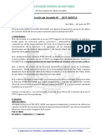 Resolucion Que Aprueba La Directiva para Viaticos 2019 - San Pablo