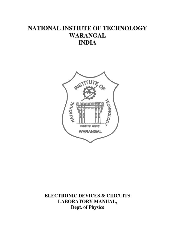 EDC LAB Manual PDF PDF Inductor Inductance