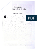 Walter Zanini Videoarte Uma Poetica Aberta PDF